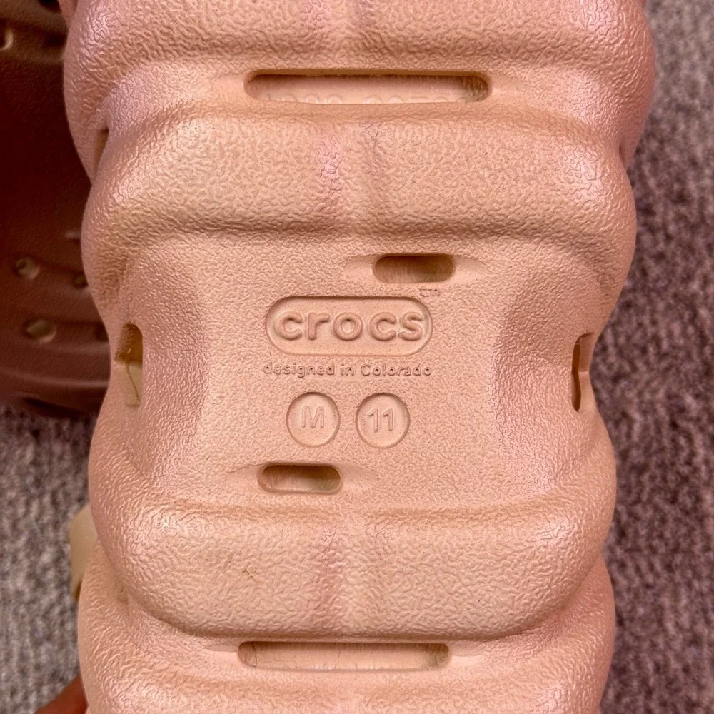 Crocs Echo Ombre Clog Mens 11 Womens 13 Tan Beige Trail Comfort Shoes‎
